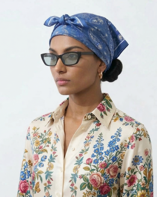 The Lunar Indigo Bandana