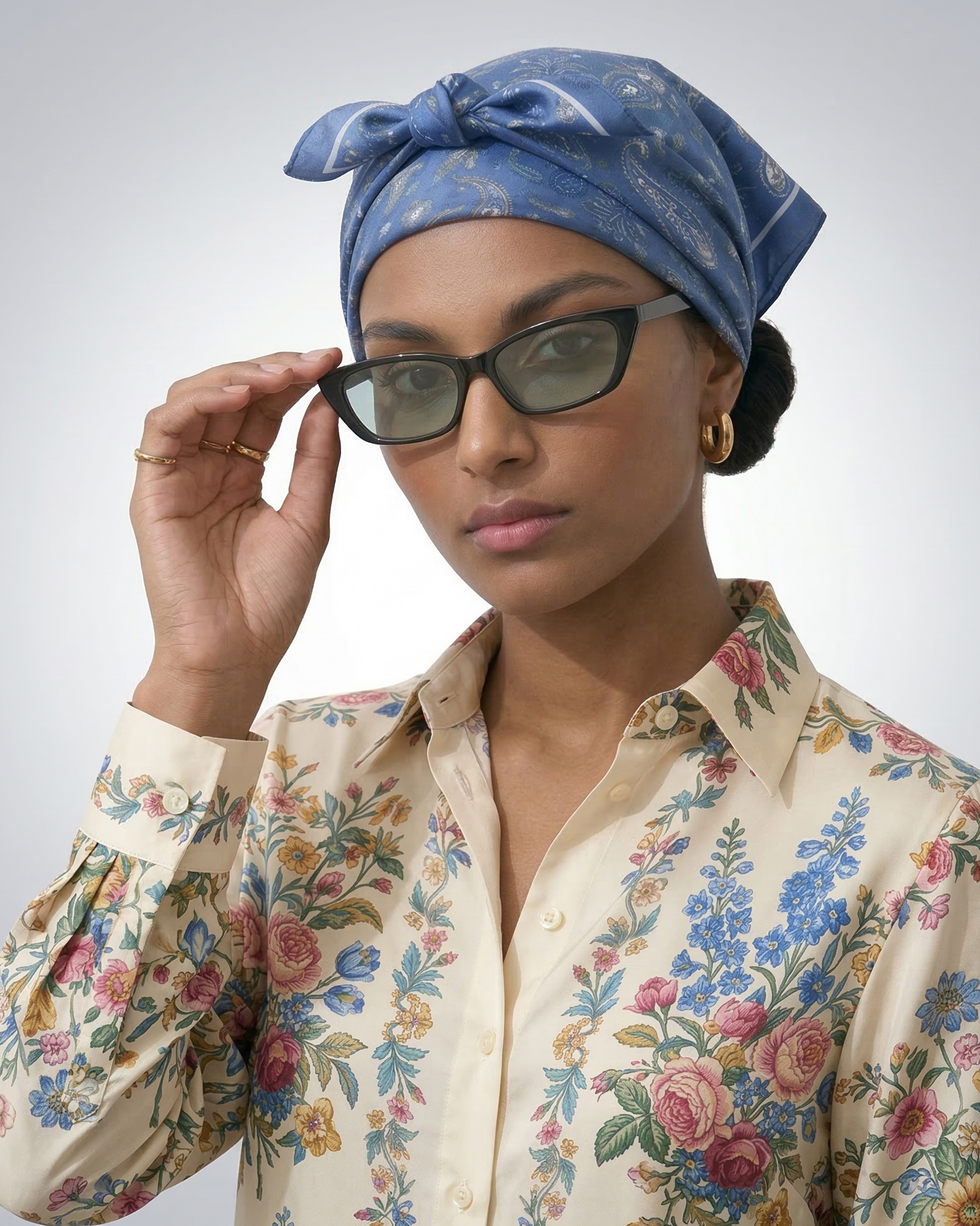 The Lunar Indigo Bandana