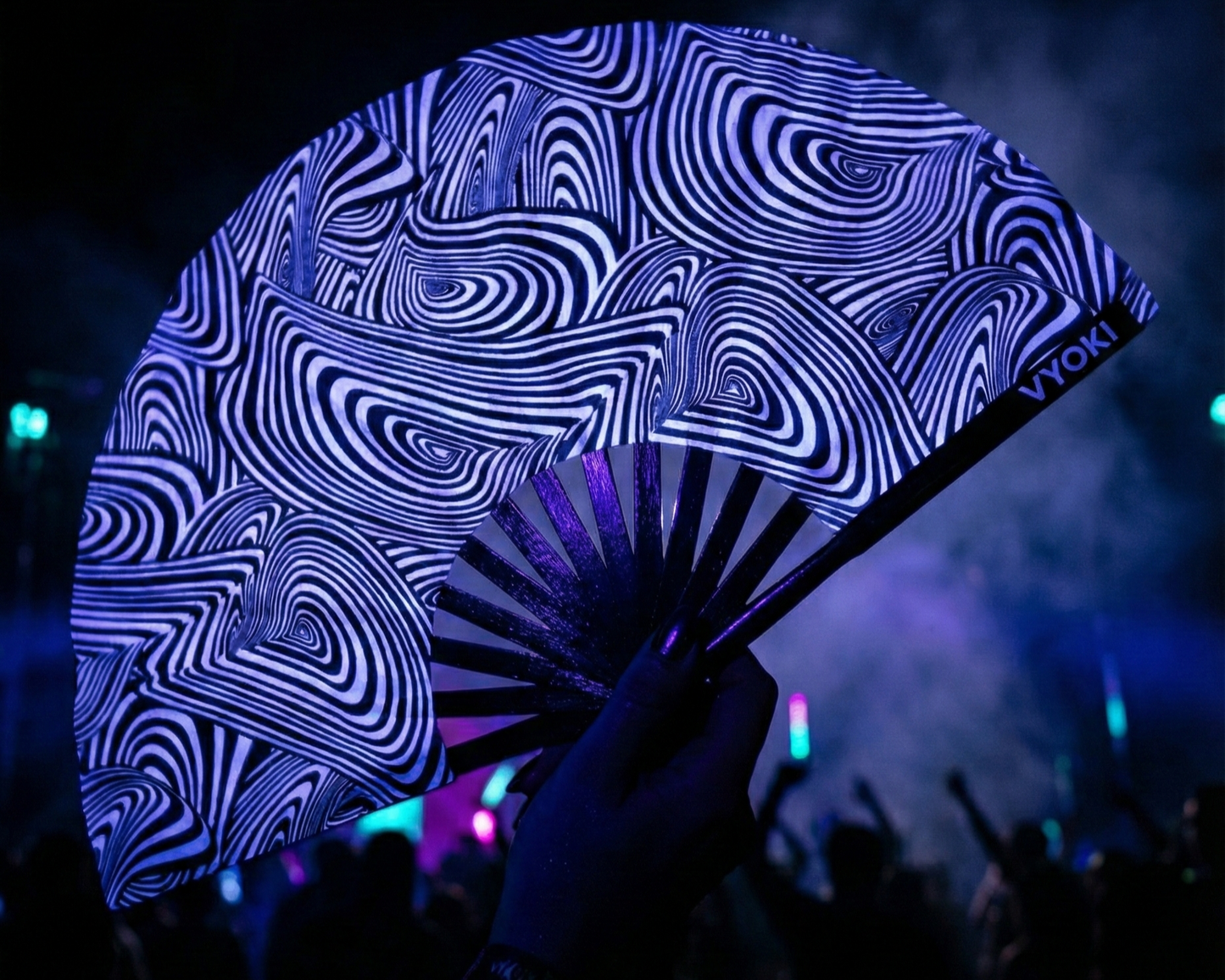 Nocturnal Noir UV Handfan